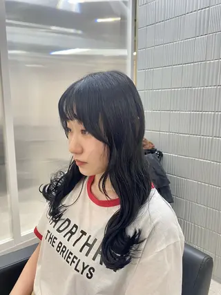 ロング カラー 韓国🇰🇷艶髪 ケアカラーSHURIのヘアスタイル