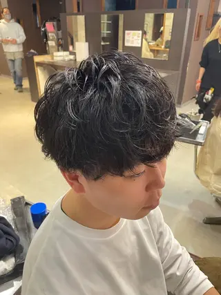 ショート パーマ メンズ 🌟秋葉原🌟 松永勝之のヘアスタイル