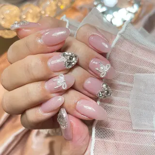 ネイル 23時まで❤︎韓国、 ワンホンネイルのネイルデザイン