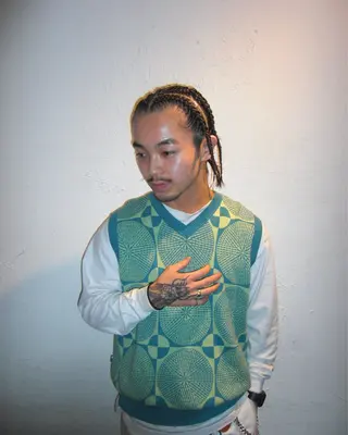 ヘアアレンジ メンズ コーンロウ／ブレイズ SYUのヘアスタイル