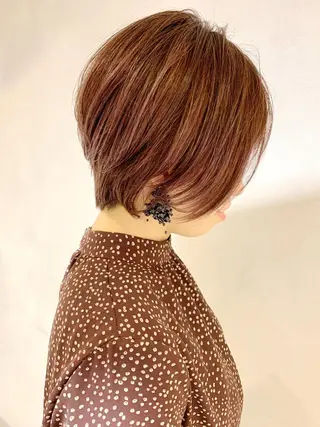 ショート カラー .iyu所属・吉祥寺小顔×ショート 🍋宮本大輔🍋のヘアスタイル