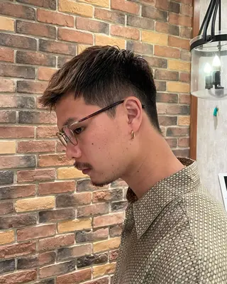 ショート カラー メンズ カラー/髪質改善 レイヤー/vagueのヘアスタイル