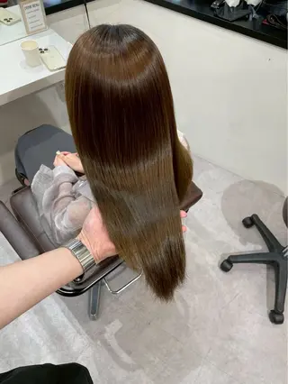 セミロング 髪質改善/縮毛矯正 梅田茶屋町/西尾祐作のヘアスタイル