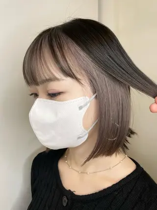 セミロング カラー matiz マティス 表参道所属・💙アンブレラカラー 髪質改善 丸尾】のヘアスタイル