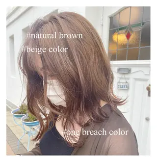 ミディアム カラー bijou chiharuのヘアスタイル
