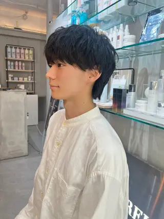 セミロング メンズ je suis heureuse所属・ハイライトカラー 🌀ゆい❣️のヘアスタイル