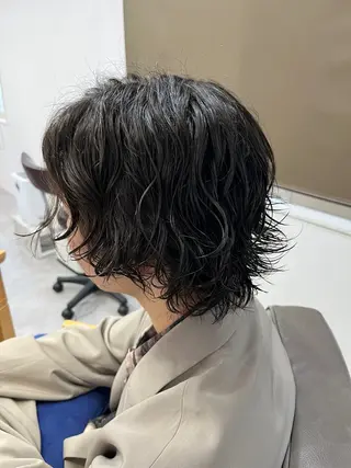 パーマ メンズ 三品 早妃のヘアスタイル