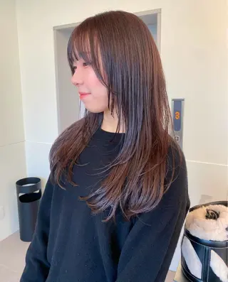 ロング カラー 透明感×レイヤーカッ ト🌼kiraraのヘアスタイル