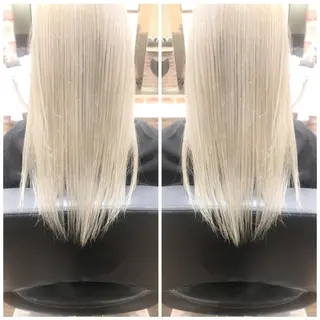 セミロング 家田 竜のヘアスタイル