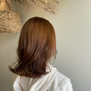 ミディアム 清原 里菜のヘアスタイル