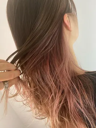 セミロング カラー AVANCE京橋所属・ハイトーンヘア/ 島崎　タクミのヘアスタイル