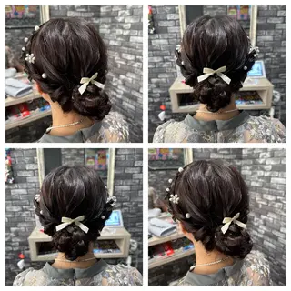 セミロング ヘアアレンジ 🎀推し活ヘアー🎀 Yuuna🐰💖のヘアスタイル