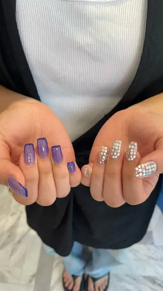 ネイル クルミ/ 💕ワンホンネイルのネイルデザイン