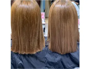 ミディアム 福森 みずきのヘアスタイル