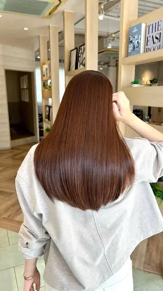 ロング La Bonheur hair parfait所属・谷本虎太郎　艶カラー 🌈髪質改善のヘアスタイル