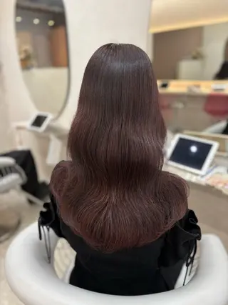 ロング カラー 新宿/韓国ヘア 中明度カラー/かやのヘアスタイル