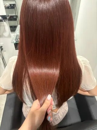 ロング Yuzu️🫧AO/ ハイトーン/韓国ヘアのヘアスタイル