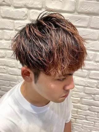 ショート メンズ カラー系/カット特化 🟠オオタキマサシのヘアスタイル