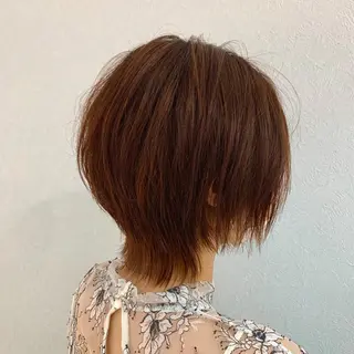 ショート カラー パーマ ヘアアレンジ Lond jeloud 名古屋所属・髪質改善 の達人/杉原碧仁のヘアスタイル