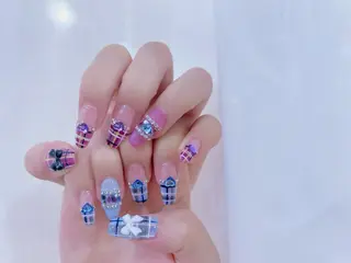 セミロング B_Mila 水戸   萬城のネイルデザイン