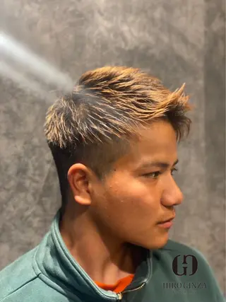 ショート メンズ ヒロ銀座ヘアーサロン池袋 サンシャイン通り店所属・カットモデル 募集/松本大岐のヘアスタイル