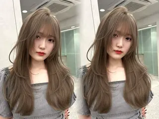 セミロング 韓国🇰🇷レイヤー 透明感/秀瑛🩶のヘアスタイル