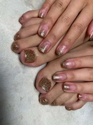 ロング カラー ヘアアレンジ キッズ ネイル マツエク・マツパ アイブロウ 福田 加奈のネイルデザイン