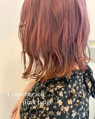 セミロング カラー 似合わせカットカラー ♡佐藤捺美のヘアスタイル