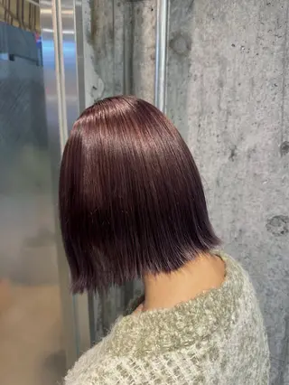 ミディアム カラー 高円寺/艶カラー/ レイヤーカットのヘアスタイル