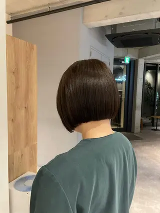 ショート 葉月/ボブ/ 透明感カラー／中目黒のヘアスタイル