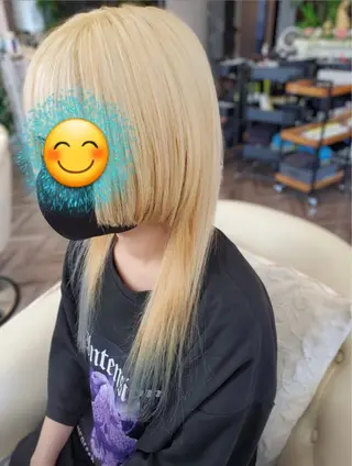 ロング カラー Dr's Salon LAB所属・小島　崇義 ブリーチお任せ下さいのヘアスタイル