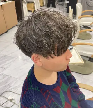 ショート カラー メンズ ❄️メンズカット 落合諒❄️のヘアスタイル