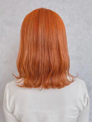 ミディアム カラー 浦口友華 ♡  暖色系カラーのヘアスタイル