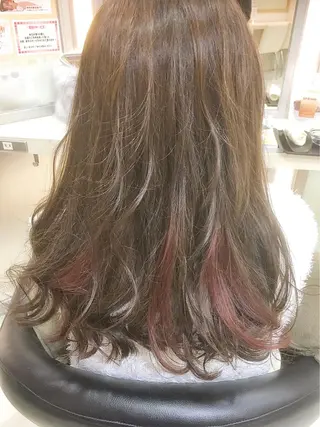 セミロング カラー 永井 大希のヘアスタイル