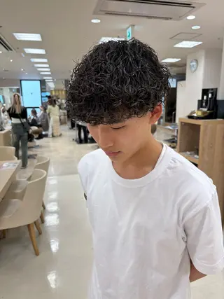 ミディアム パーマ 湘南/メンズパーマ/ 支持率No.1ユチカのヘアスタイル