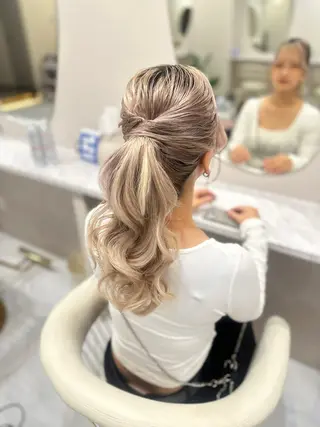 ヘアアレンジ MILLY【ミリー所属・SHION エクステ/ヘアセットのヘアスタイル