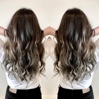 セミロング カラー Hair make VERDA所属・富永 憲一郎のヘアスタイル