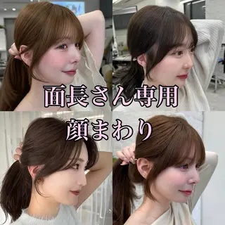 セミロング 映える顔まわり/前髪 特化 💗 ユキマのヘアスタイル