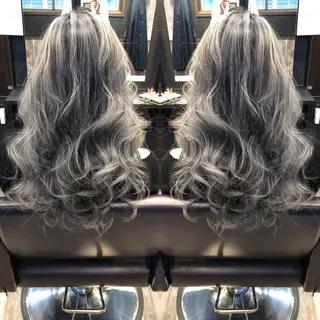 セミロング カラー KIRA スズキ タクヤ/店長のヘアスタイル