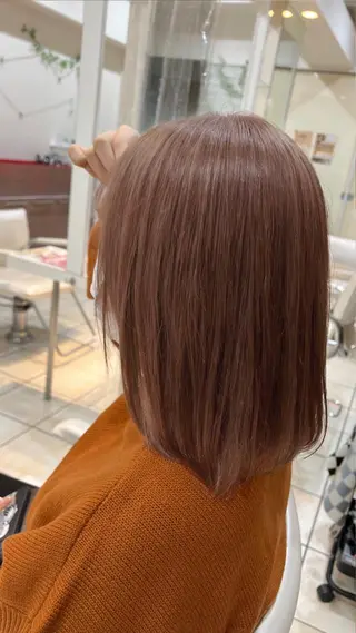 ミディアム カラー 艶髪職人 山本隼正のヘアスタイル