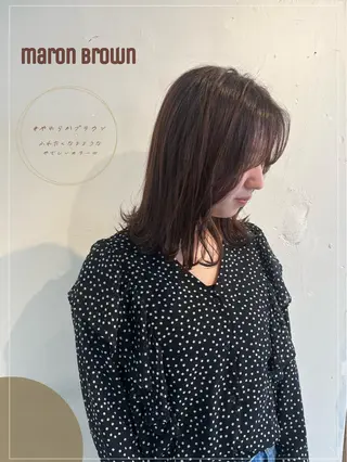 ミディアム カラー ヘアアレンジ ETERNAL所属・透明感カラー🌛 reikaのヘアスタイル
