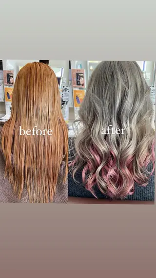 セミロング カラー Well's TAIGAのヘアスタイル