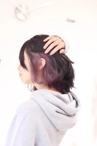 ミディアム カラー ヘアアレンジ 松吉 純平のヘアスタイル