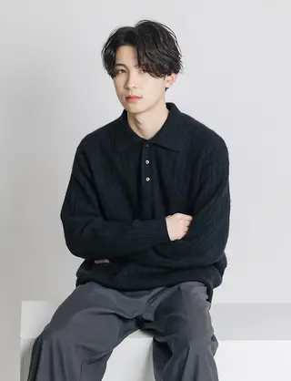 カラー パーマ メンズ 髙橋建太/ ニュアンスパーマ✂️のヘアスタイル