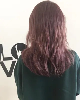 ミディアム カラー ✂️小顔カット✂️ 山本有紀のヘアスタイル