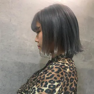 ミディアム カラー Aust hair Stella新宿所属・Yuki☺︎パーマ レイヤーカットウルフのヘアスタイル