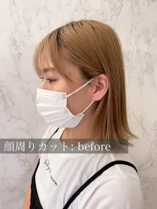 セミロング 小顔カット/レイヤー 【WiLL】加藤のヘアスタイル