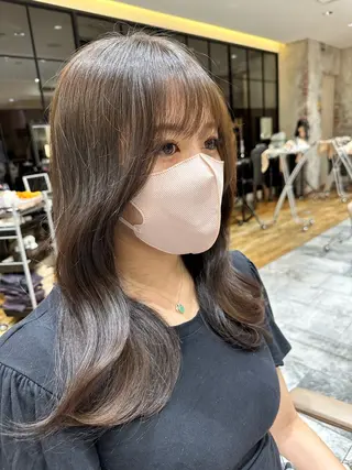 ロング カラー レイヤー/艶カラー 韓国/石戸谷海斗のヘアスタイル