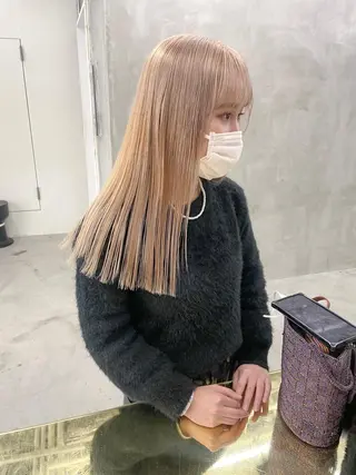 ロング カラー yurika☁️ 似合わせ｜レイヤーのヘアスタイル