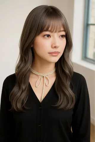 セミロング カラー 増子 祐太朗のヘアスタイル